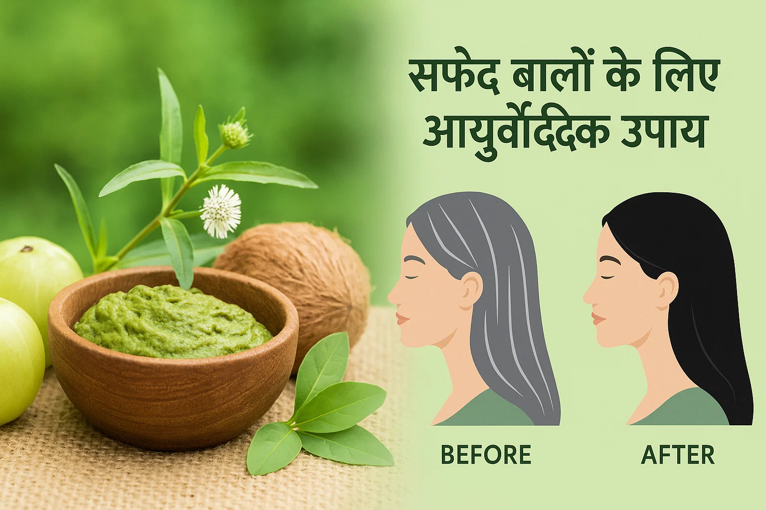 सफेद बालों के लिए आयुर्वेदिक उपाय